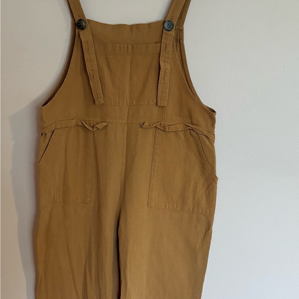 Amazon Women's Mustard Brown Overalls Jumpsuit